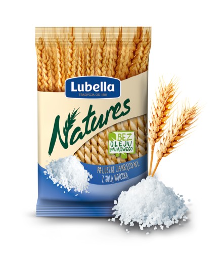 Lubella Natures točené tyčinky SET solené s cesnakom 8x70g