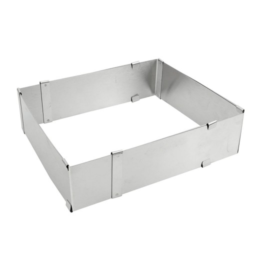 Nastaviteľná obdĺžniková forma s okrajom 15x15/27x27 h=8cm