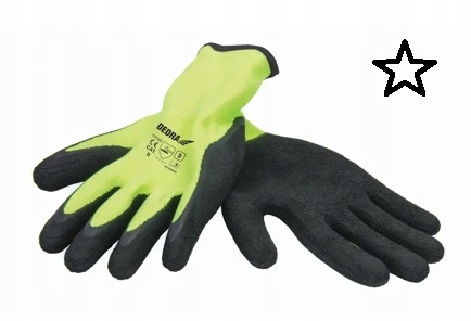 Latexové pracovné rukavice z penového latexu DEDRA BH1007R07G veľkosť 7