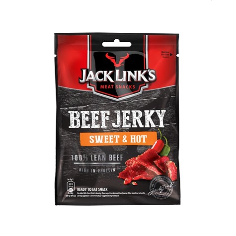 Jack Link's Beef Jerky Sweet & Hot 25g - sušené hovädzie mäso