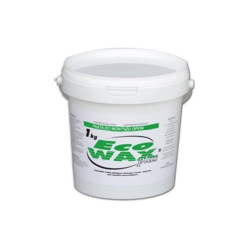EcoWax plus pasta, masť, montážne mazivo na pneumatiky, 1kg, biela vulkanizácia