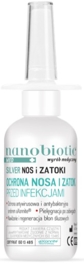 Nanobiotic Med Silver na nos a dutiny v spreji INFEKCIE