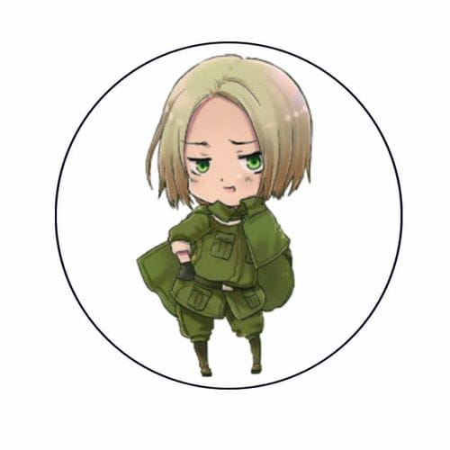 Špendlík Anime Hetalia Polska, vzor 1, 58 mm