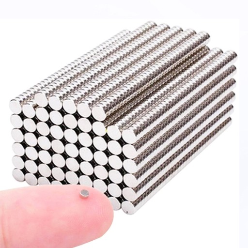 VALEC NEODYMOVÝ MAGNET 3x1 mm SILNÝ, okrúhly, kotúčový, HUNTER - 100 KS