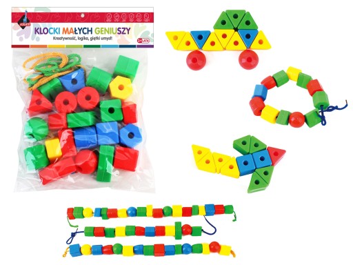 Little Geniuss Blocks Little Beads 40 kusov