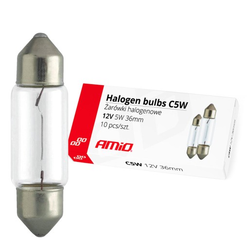 ŽIAROVKA 12V TUBE C5W 36MM TUBE 10ks