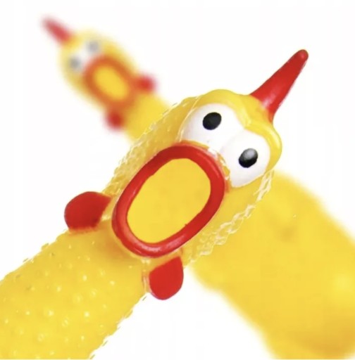 Gumové kuriatko pískacie malé univerzálna hračka pre psa mačku maznáčik 16 cm