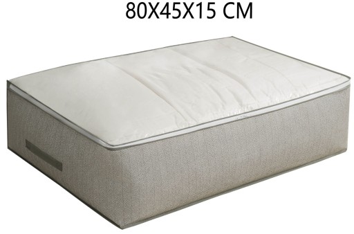 Nádoba pod posteľ, obal na uloženie prikrývok, oblečenia, posteľnej bielizne, 80x45x15