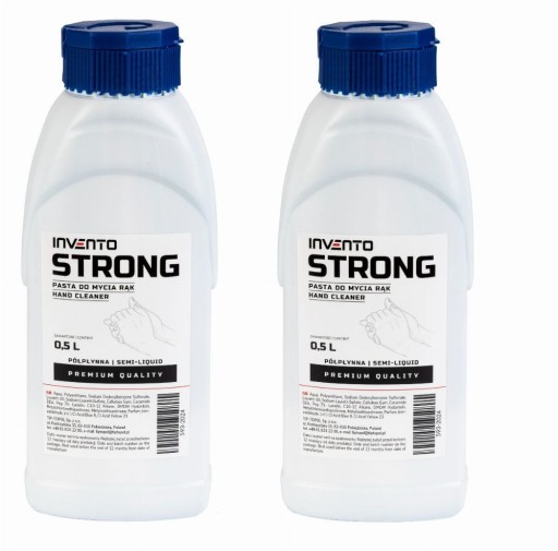 2x BHP gélová pasta na umývanie rúk 0,5l STRONG (modrá) náhrada PROFI PLUS