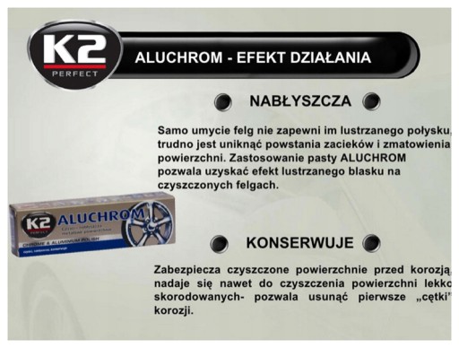 F5H08 K2 LEŠTIACA PASTA NA CHROM A HLINÍK ALUC