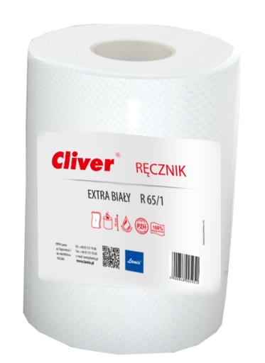 Cliver Extra rolka na biele papierové utierky 1 ks.