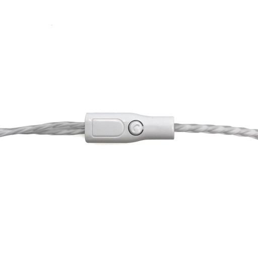 Slúchadlá do uší USB-C typu C s mikrofónom, biele