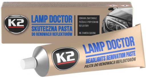 K2 LAMP DOCTOR LEŠTIACA PASTA NA LEŠTENIE RENOVÁCIA SVETLOMETOV