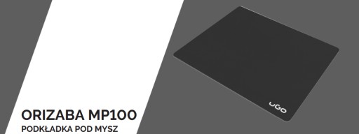 UGO ORIZABA podložka pod myš čierna 235X205mm