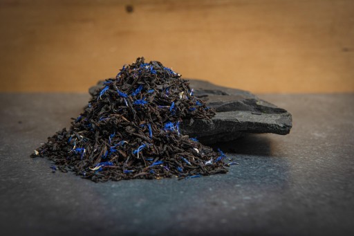 EARL GREY BLUE modrý čierny čaj 50 g Ceylon Green Touch nevädza