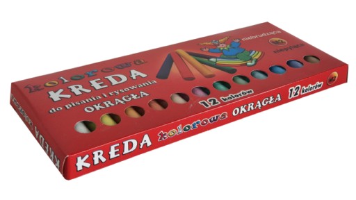 Okrúhla farebná krieda 12 ks