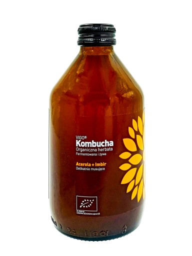 Kombucha Zázvor+Acerola BIO 330 ml