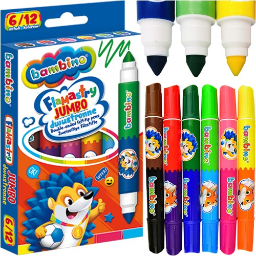 JUMBO OBOJSTRANNÉ NÁSTROJE S FILTROM, 12 FARIEB, BAMBINO
