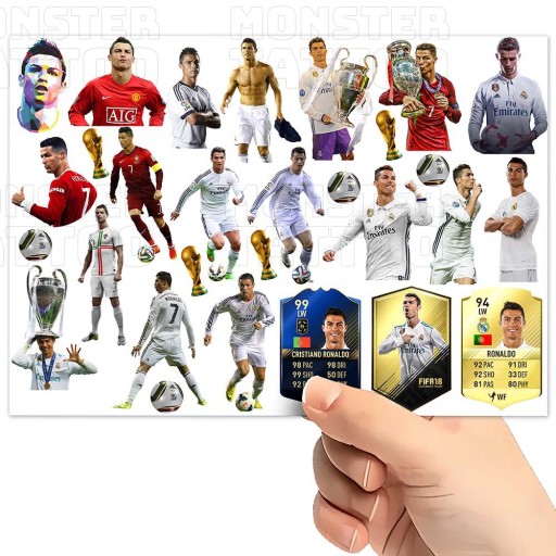 UMÝVAJÚCE DOČASNÉ TETOVANIE PRE DETI CRISTIANO RONALDO ORIGINÁLNE DIZAJNY