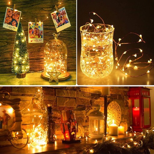LED SVETLÁ 20 DEKORAČNÝCH DRÔTOV