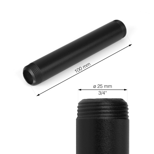 Potrubie 10cm Loft Industrial 3/4