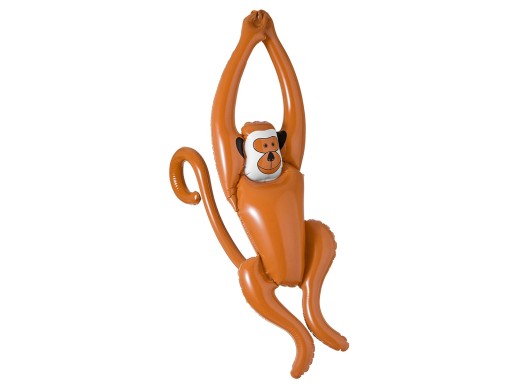 Nafukovacia dekorácia Swinging Monkey 90 cm Hawaii