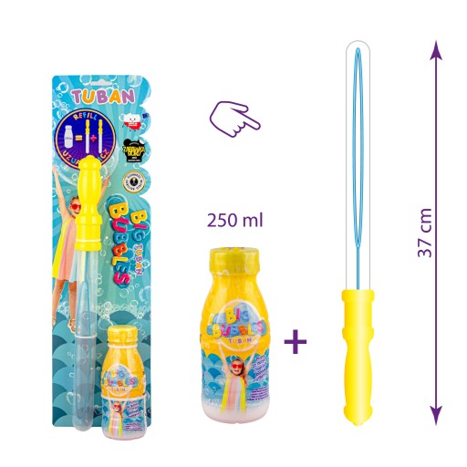 Meč mydlových bublín + tekutina 250ml