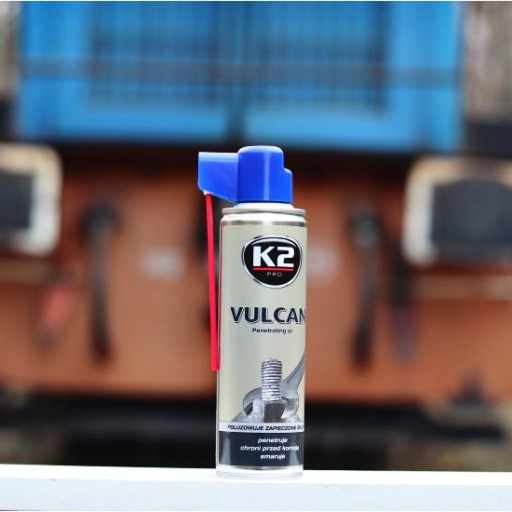 K2 VULCAN ODSTRAŇOVAČ HRDZY 250 ml SILNÝ PRENIKAČ HRDZY PRE ZAPEMENENÉ SKRUTKY