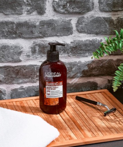 Loreal Men Expert Barber Club gél 3v1: na fúzy, tvár a vlasy 200 ml