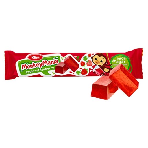 Monkey Mania Jablko Jahodové želé 39g - Klim