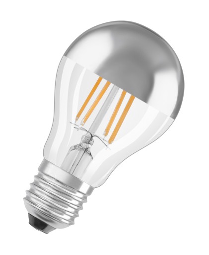 LED ZRKADLO SILVER E27 4W A35 400lm 2700K žiarovka OSRAM