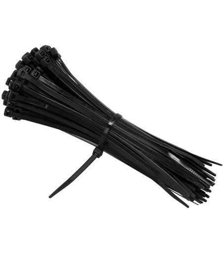 Sťahovacie pásky 3,6x150mm Čierna 100 ks