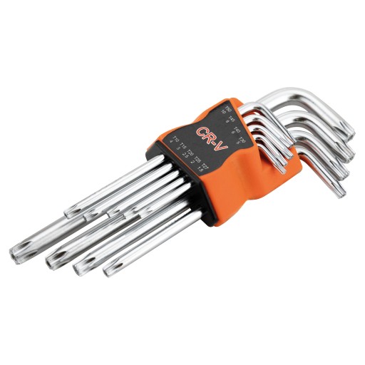 Sada imbusových kľúčov, imbusových kľúčov, TORX torx kľúčov, 9 ks. T10 - T50