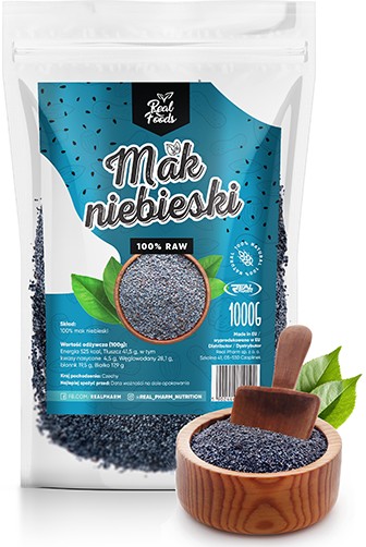 Real Foods - Modrý mak 1000g