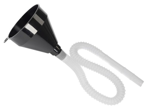 lievik s ohybnou hadicou 530 mm, miska 80 mm