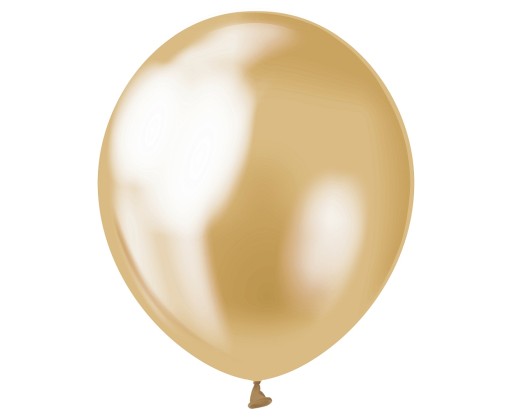 Chróm zlaté balóny 30 cm 5 ks.