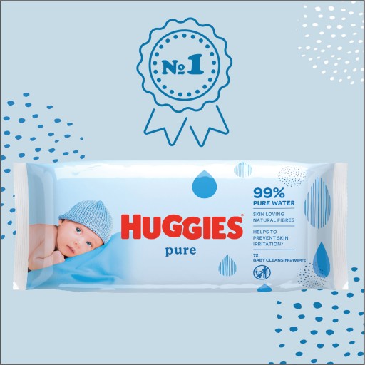 HUGGIES Pure Wet obrúsky 56 ks