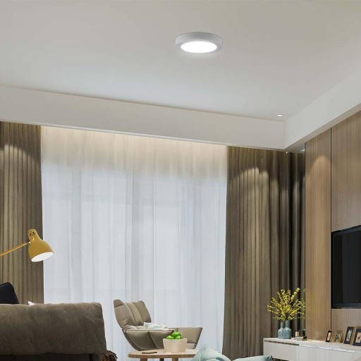Panel V-TAC LED Prémiové stropné svietidlo na povrchovú montáž 6W okrúhle fi120 VT-60006 4000K