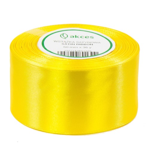 STUHA SATÉNOVÁ 50mm 32m Žltá A-35
