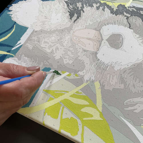MAĽUJEME PODĽA ČÍSEL MAĽUJEME OBRAZ PRE DETI SET 47X58CM