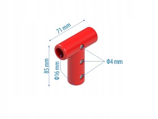 SUN - JEDNORÁZOVÝ T-PEVNÝ KONEKTOR PRE 16mm LANÁ