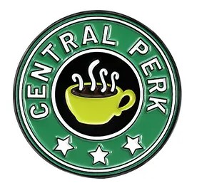 PIN KOVOVÝ ODZNAK PRIATELIA PRIATELIA CENTRÁLNY PERK