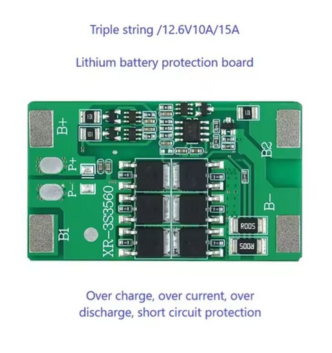 NABÍJACÍ MODUL BATÉRIE 3S 15A OCP 40A VYVAŽOVAČKA