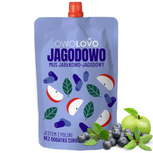 Owolovo ovocná pena Jagoda Jablkový dezert pre deti