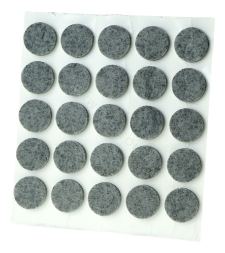 PLSTENÉ PODLOŽKY, SIVÁ FI 20MM 6MM, 20 KS