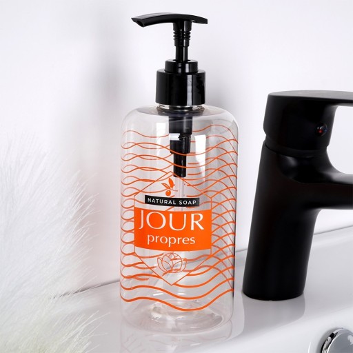 Dávkovač TEKUTÉHO MYDLA, gél, prostriedok na umývanie riadu, kuchyňa, kúpeľňa, 500 ml