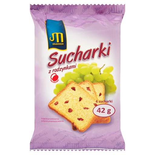 Mamut sucháre s hrozienkami 42 g