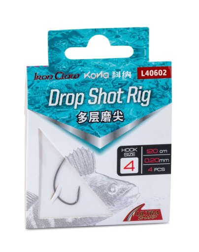 READY IRON CLAW DROPSHOT WORM RIGS 0,18mm