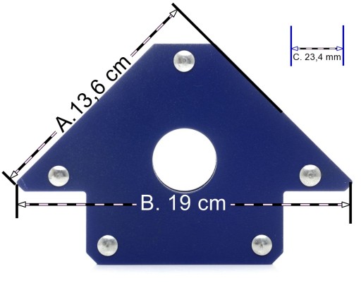 DRŽIAK MAGNETICKÉHO ZVÁRACIEHO DRŽIAKA UHLNÉHO 34,5kg