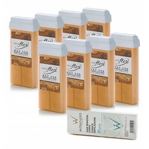 ItalWax FLEX Amber depilačný voskový valček (jantár), 100 ml